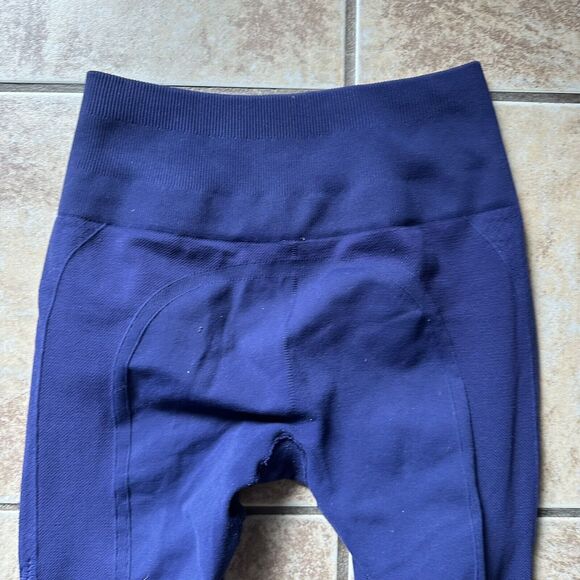 Lululemon Flow & Go Tight Hero Blue Navy Perforated Yoga Workout Pant Leggings - Picture 6 of 11
